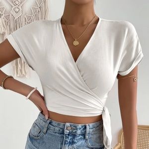 Women’s knot side Sleeve Blouse